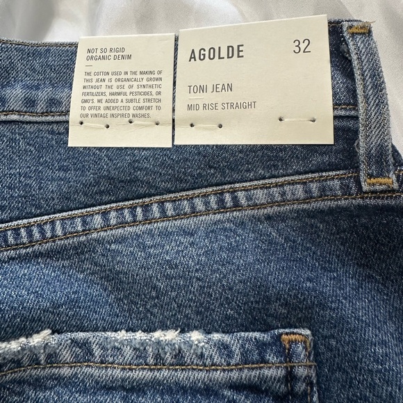 NWT - AGOLDE Toni Jean in Dime - Size 32 - Picture 5 of 5